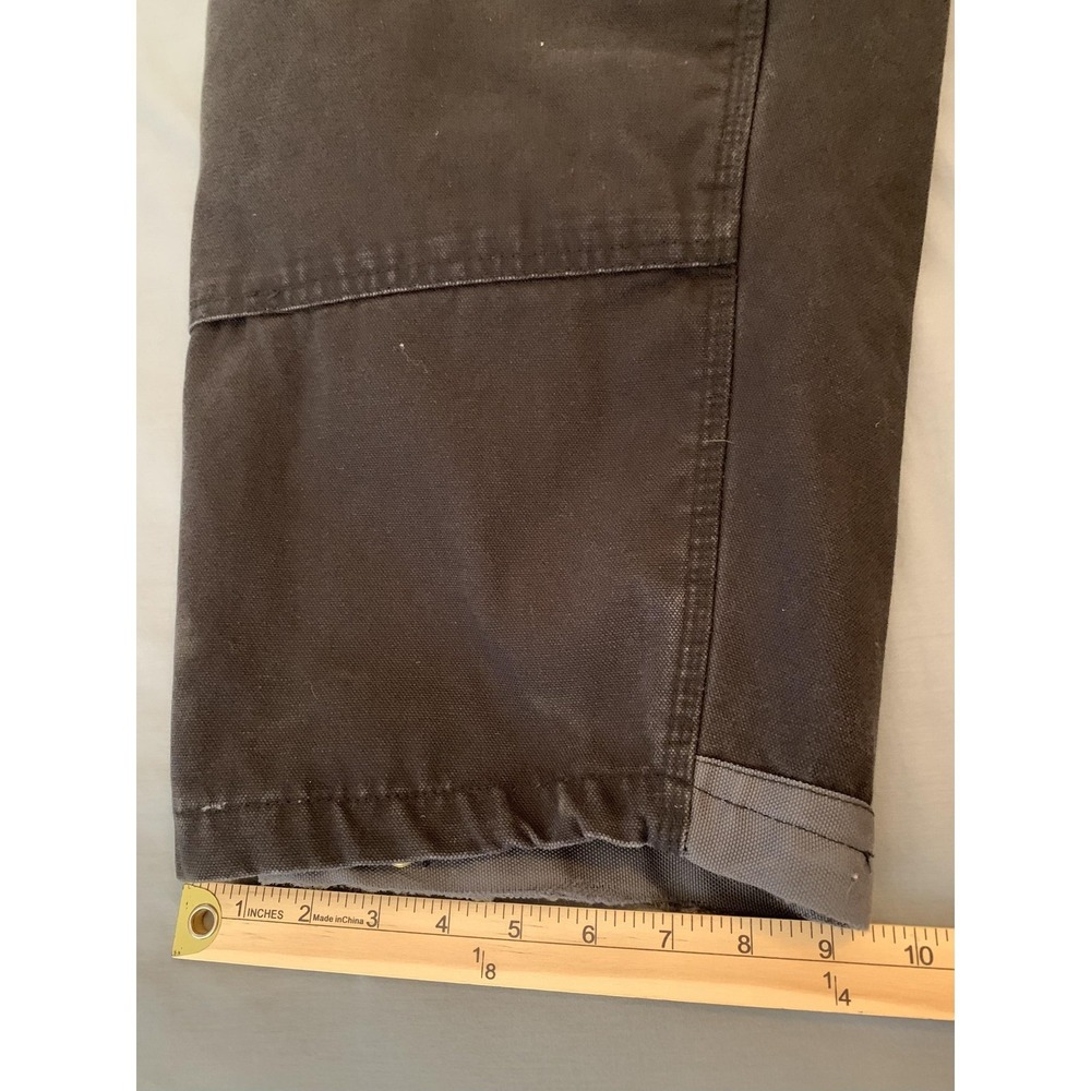 Walls Zero-Zone Bib Overalls Mens 2XL 46-48 Black Insulated Quilt Lined Workwear - Picture 8 of 12